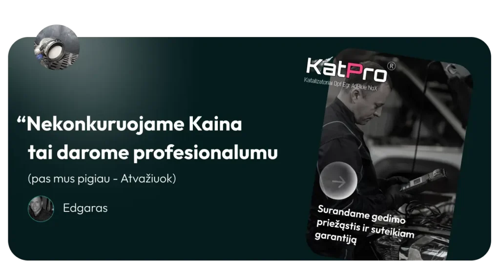 katalizatoriu diagnostika kaune vilniuje klaipedoje katpro