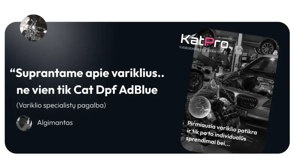varikliu remontas kaune vilniuje klaipdoje katpro l5t