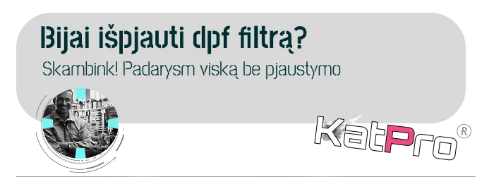 ar galima ispjauti dpf filtra