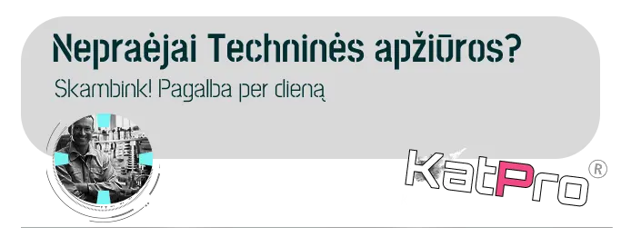 ispjautas dpf filtras katalizatorius nepraejai apziuros