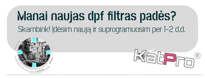kiek kainuoja naujas dpf suodziu filtras